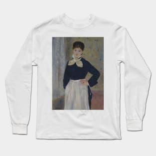 A Waitress at Duval's Restaurant by Auguste Renoir Long Sleeve T-Shirt